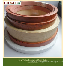 Hot Sale PVC Edge Banding with Solid Color/Wood Grain